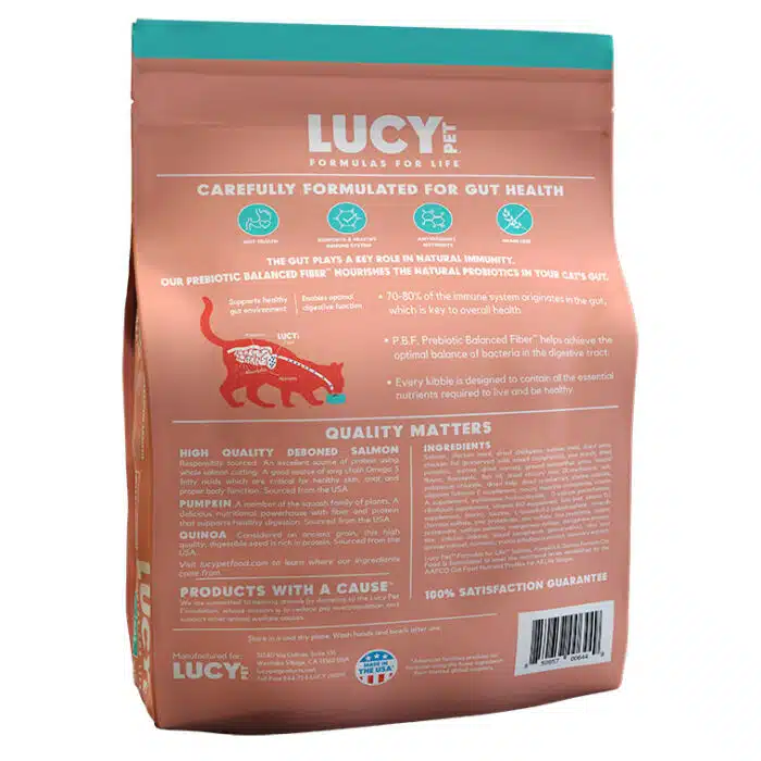 Lucy Pet® Salmon, Pumpkin, and Quinoa Cat 10 Lb - Image 9