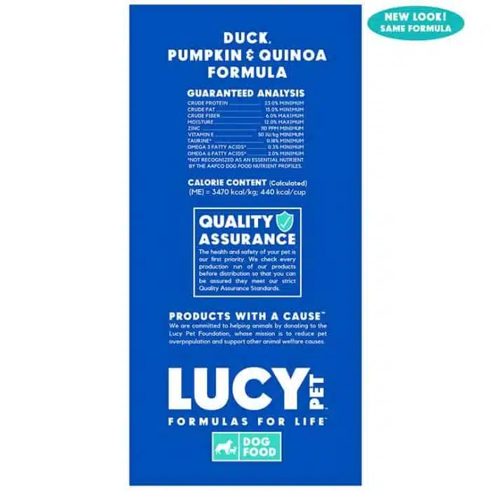 Duck, Pumpkin and Quinoa Dog Food 25 lb - Image 3