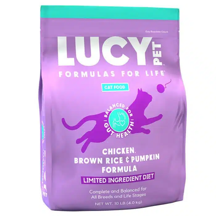 Lucy Pet® Chicken, Brown Rice & Pumpkin, LID Cat Food 10lb