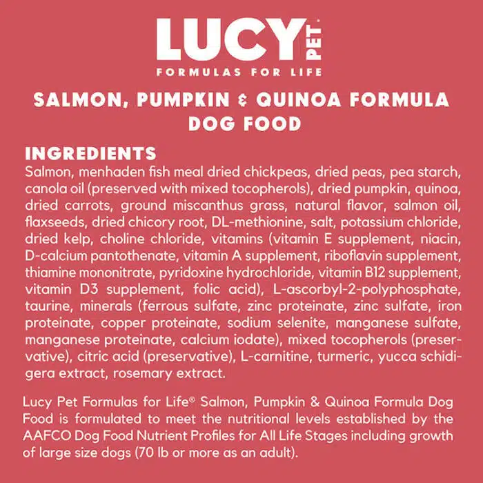 Salmon, Pumpkin and Quinoa Dog Food- SMALL BITES 4.5 LB - Image 2