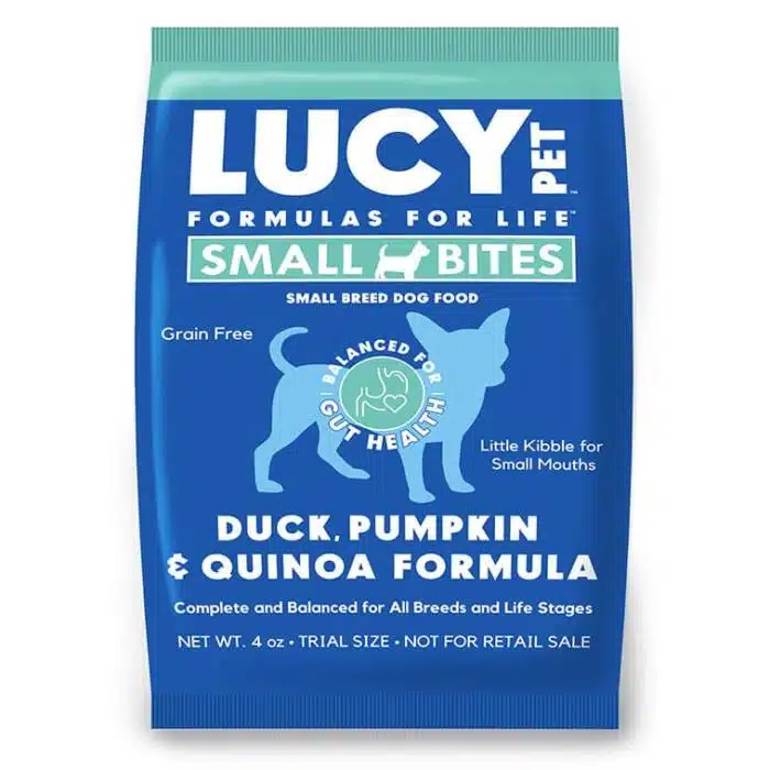 SAMPLE Lucy Pet Formulas for Life™ Duck Pumpkin & Quinoa SMALL BITES Dry Dog Food 4 oz